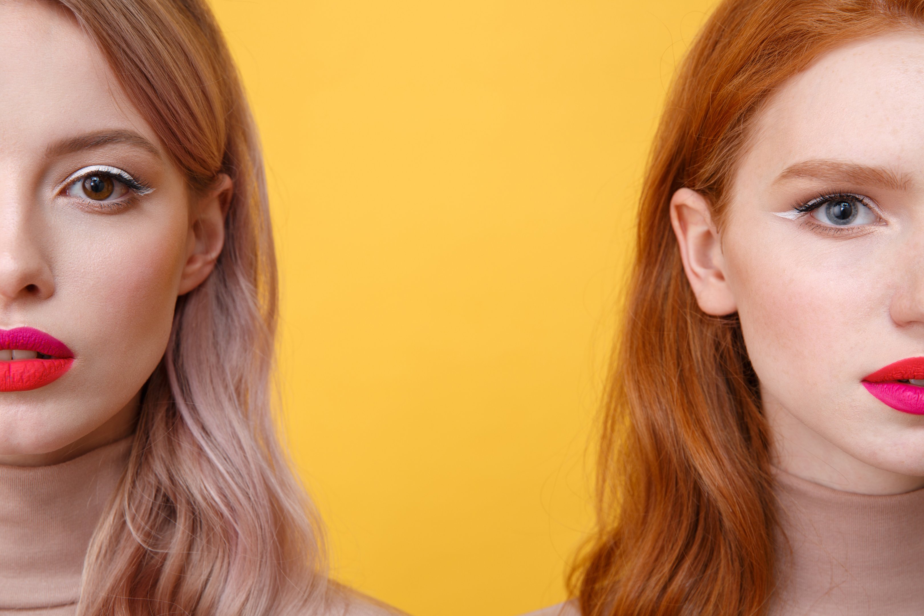 A cropped picture of 2 women in one frame