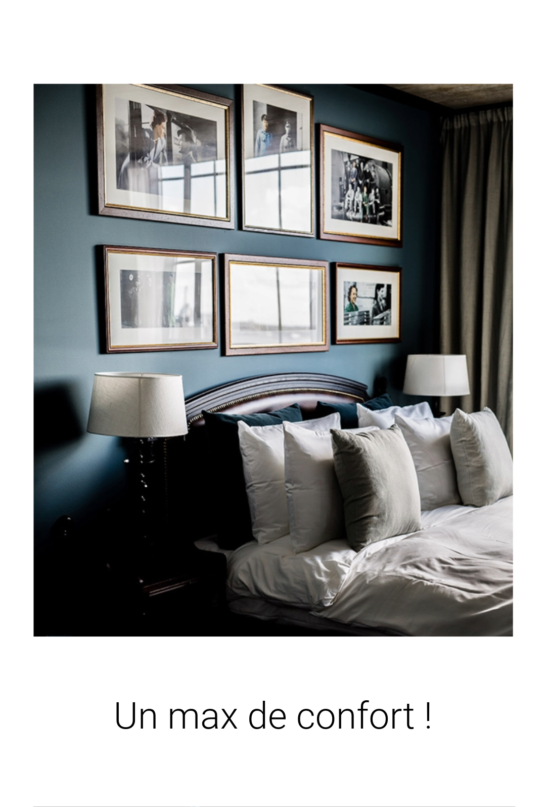 a bed with a bed and a lamp