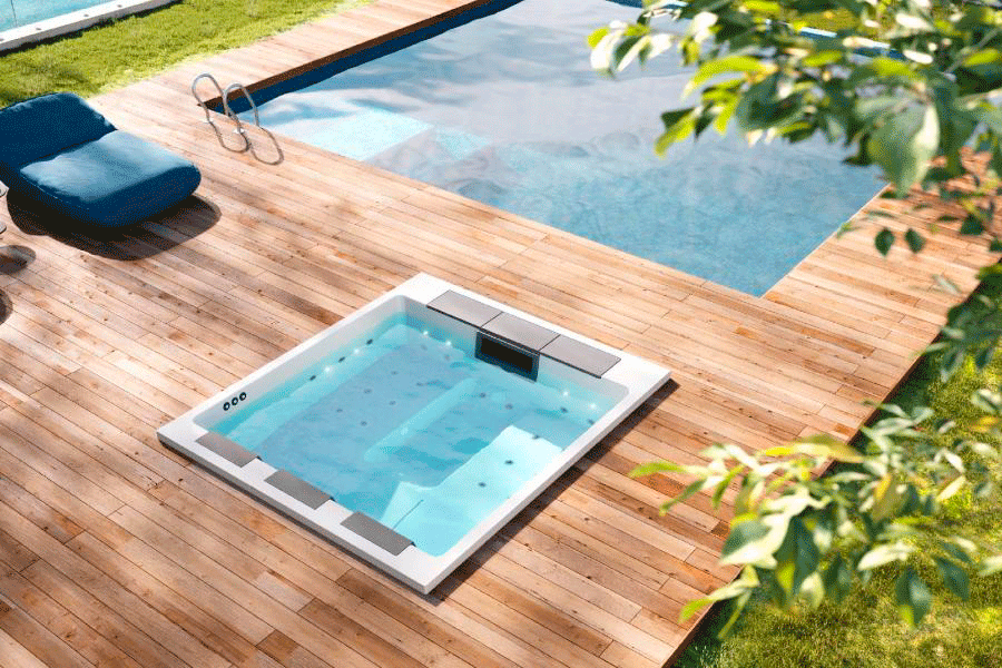 woman floating on body of water