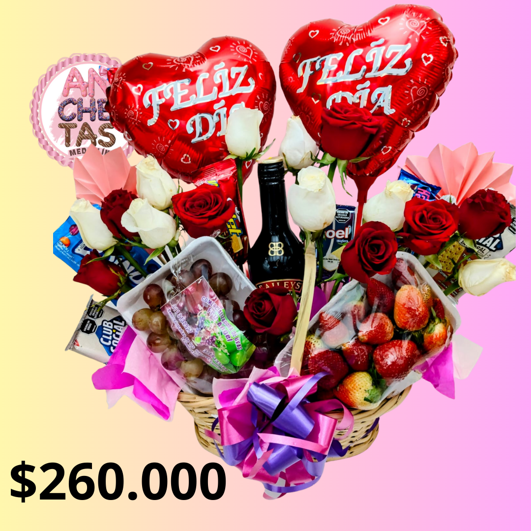 [Imagen de una variedad de anchetas Medellín para diferentes ocasiones especiales como cumpleaños y aniversarios]