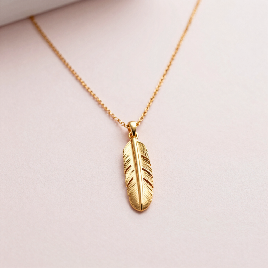 Collier Ajustable Plume d'Ange
