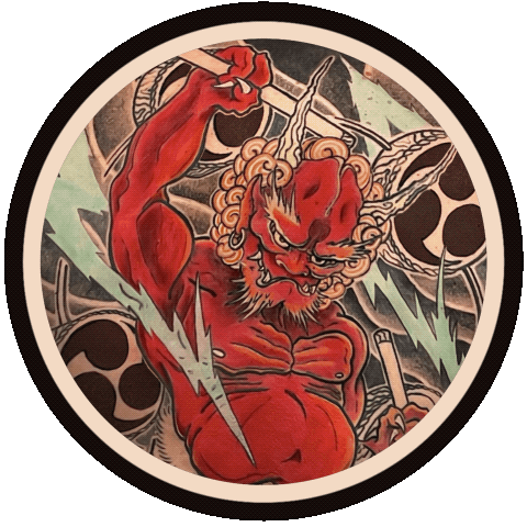Tatuaggio giapponese oni Irezumi fatto da Horidoku 