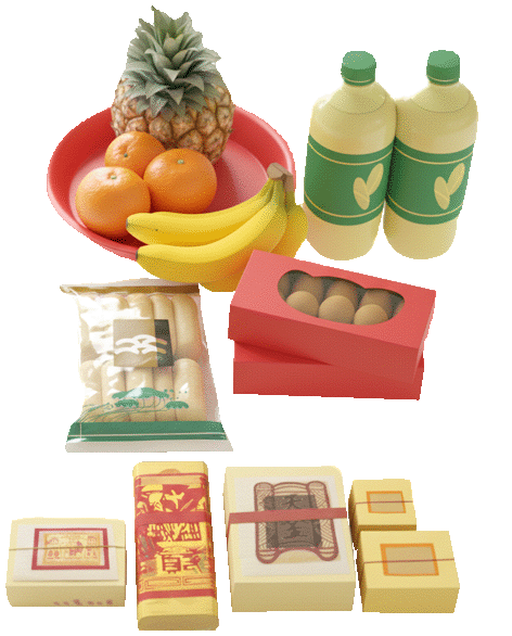 拜中元地官供品