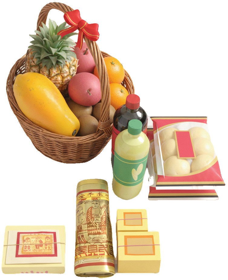 拜地母準備的供品