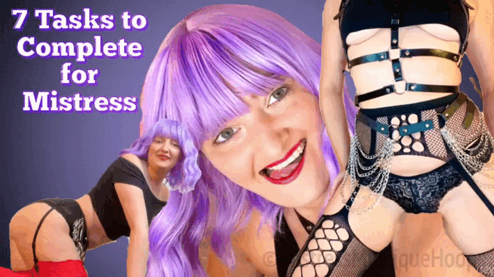 7 Tasks to Complete for Mistress gif with Mistress Mystique Hoops