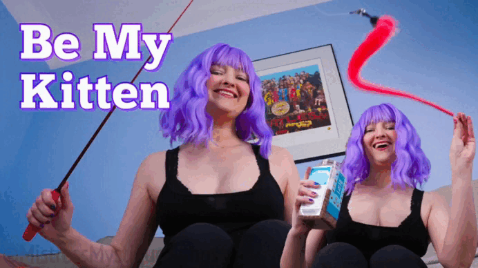 Be My Kitten gif with Femdom Mistress Mystique Hoops