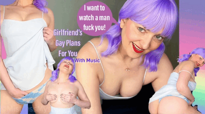 Girlfriend’s Gay Plans For You with Music gif with Femdom Mistress Mystique Hoops