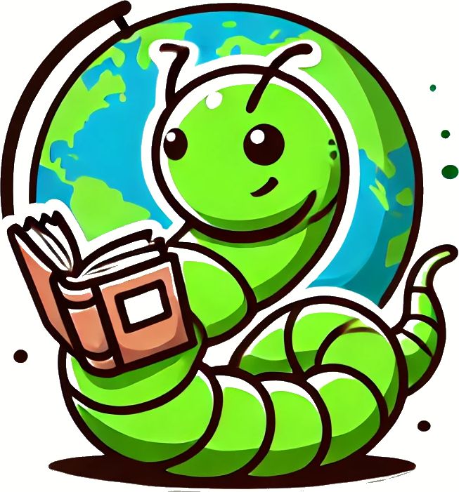 The Travelling Bookworm logo