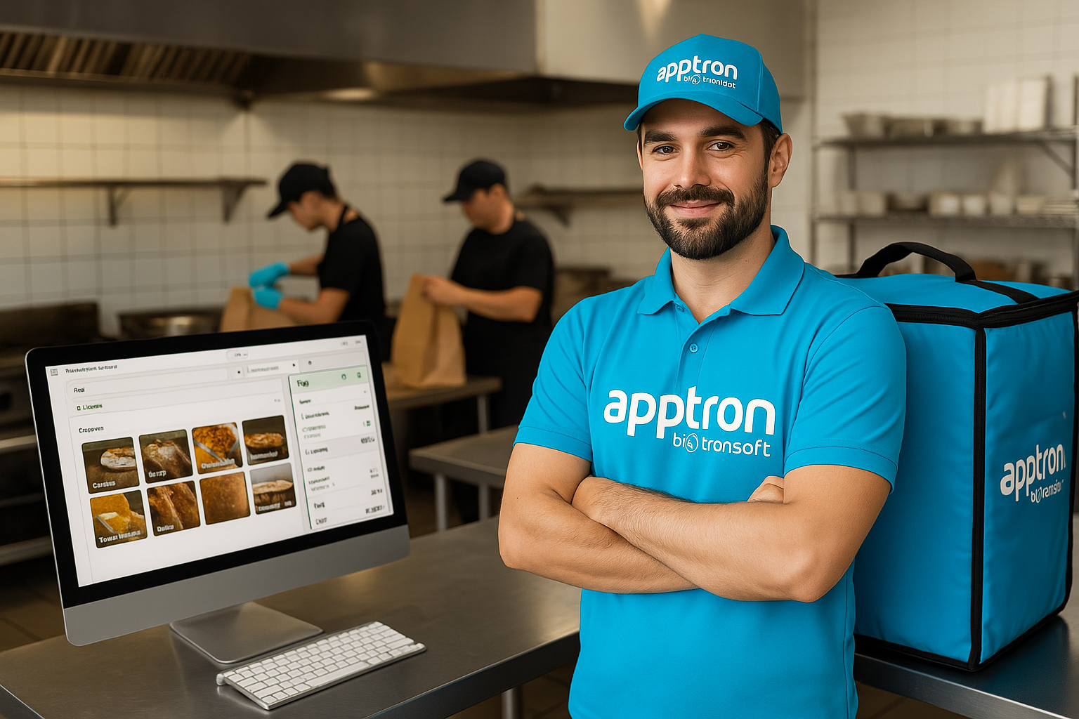 Garçom com app