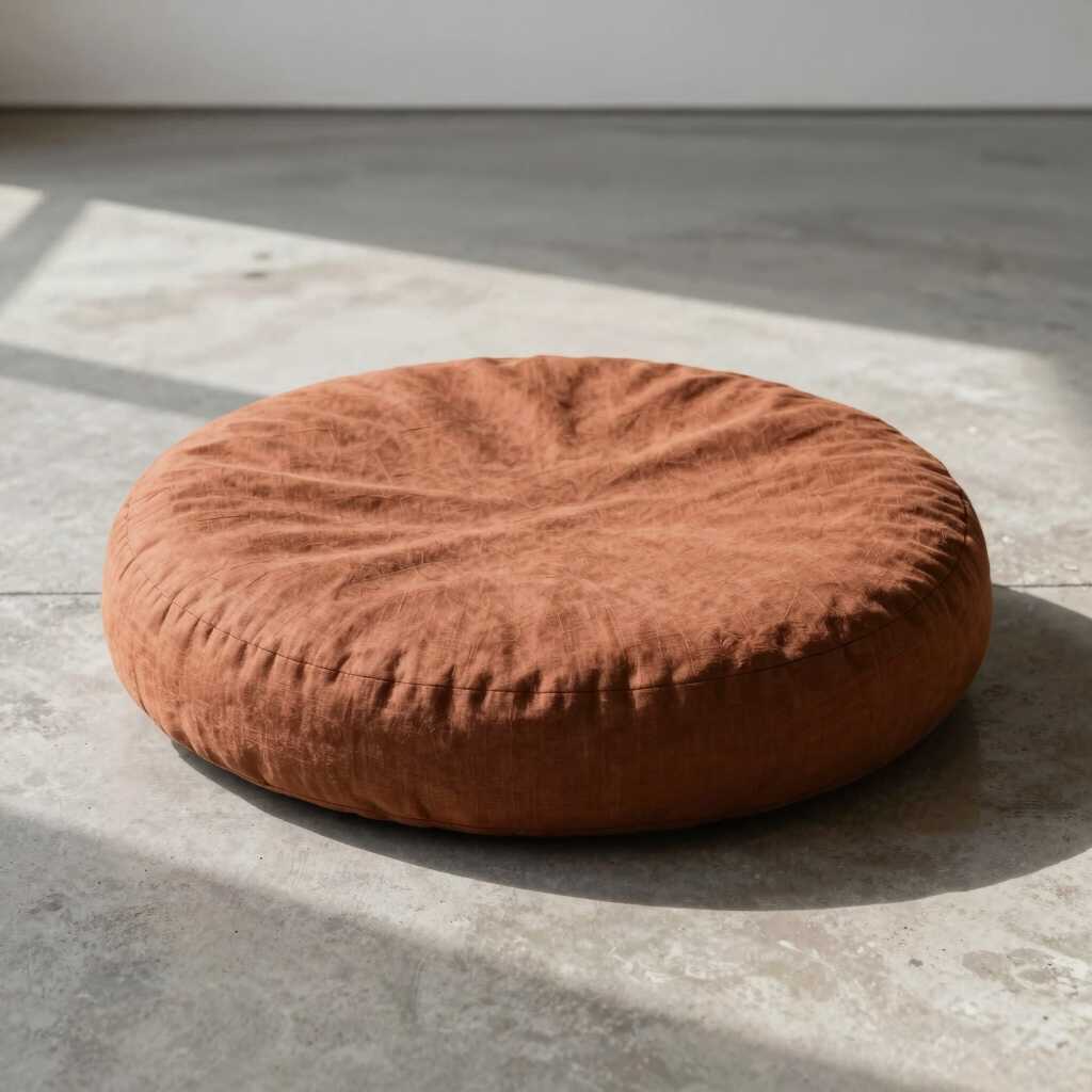 Cuscino da Meditazione in Lino Grezzo