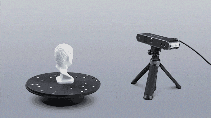 vidéo d'un scanner 3d en action
