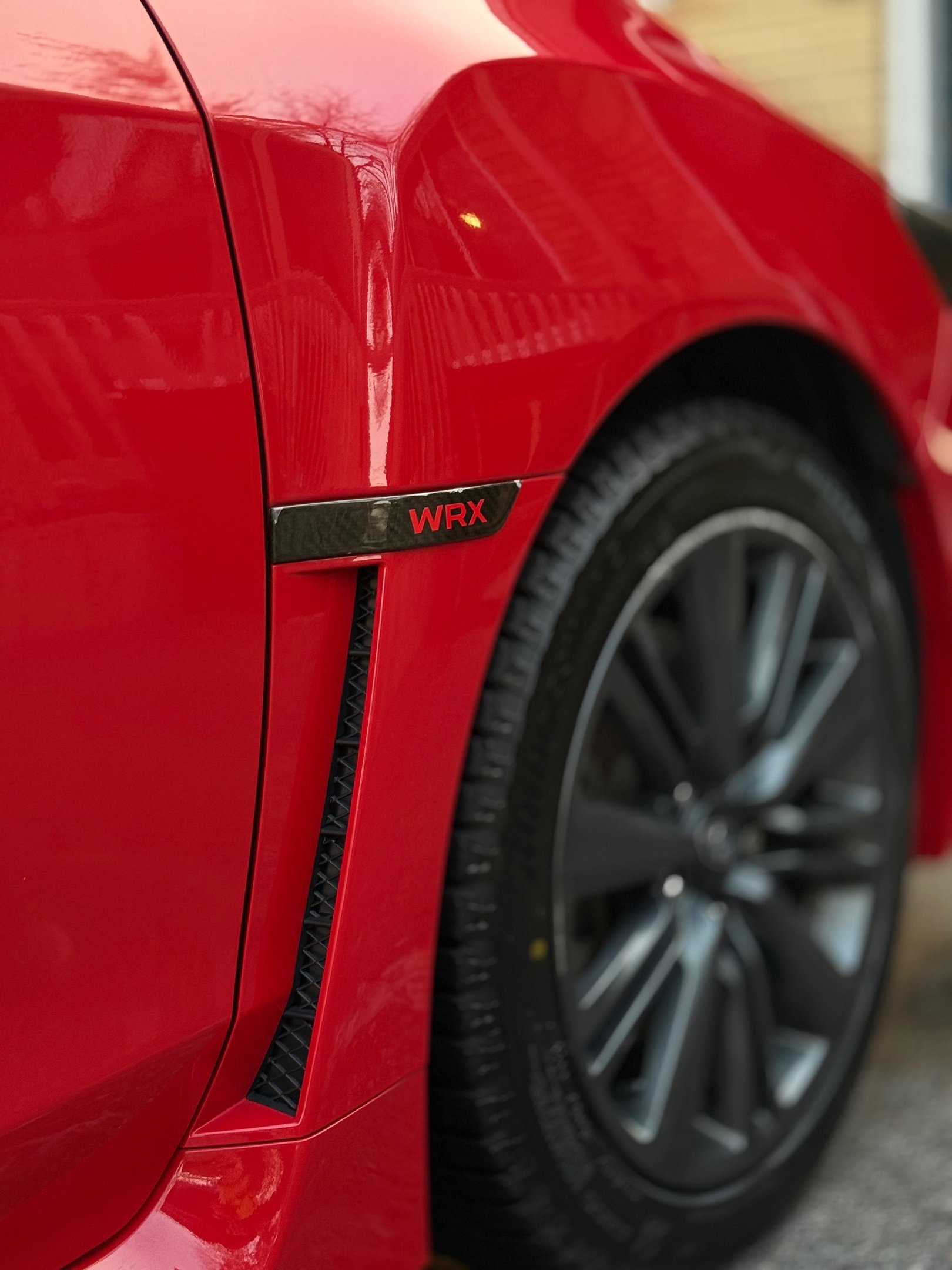 Red WRX Exterior Paint Correction Gloss