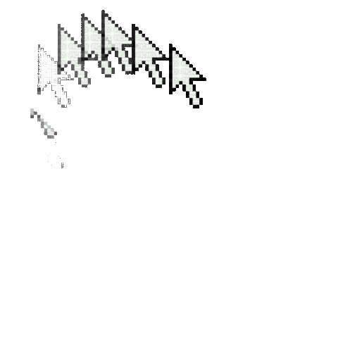 Gif of a cursor in motion making a heart shape