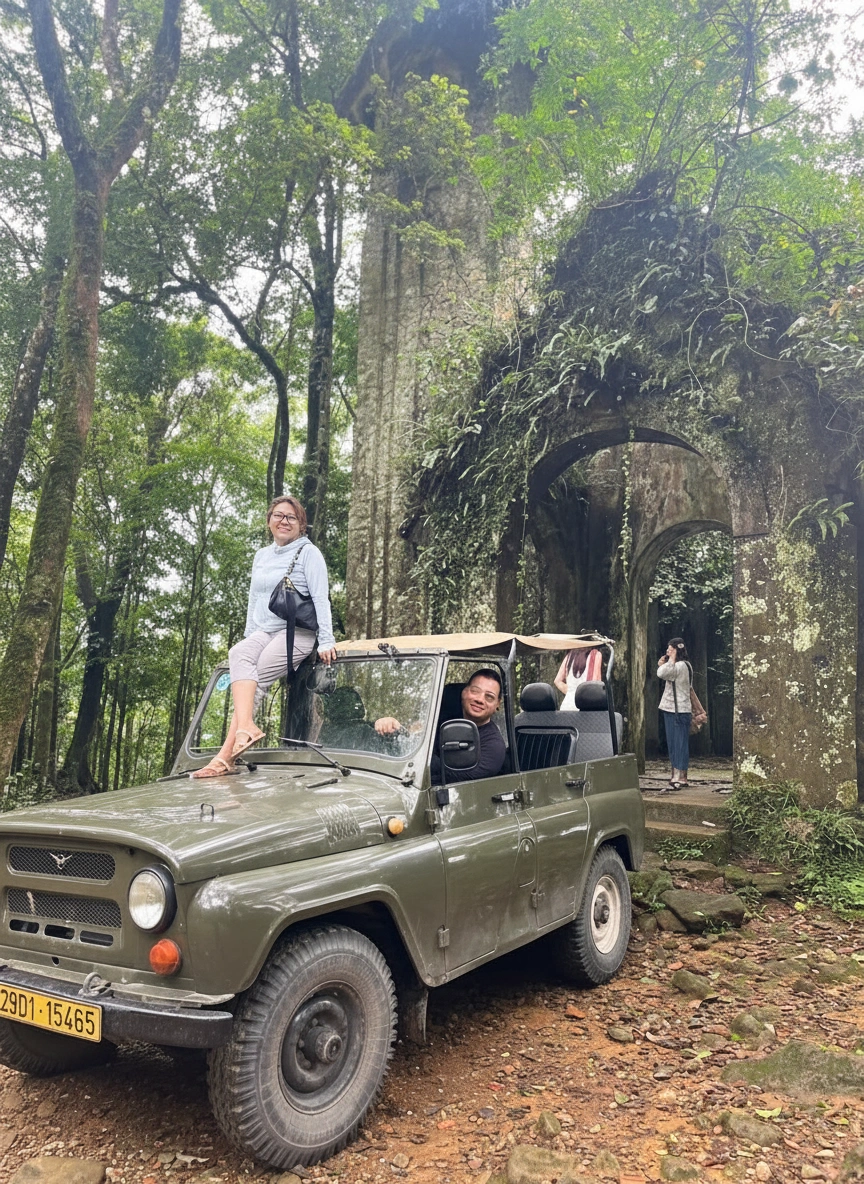 Hanoi Jeep Ba Vi National Park Tour with local guides in Hanoi