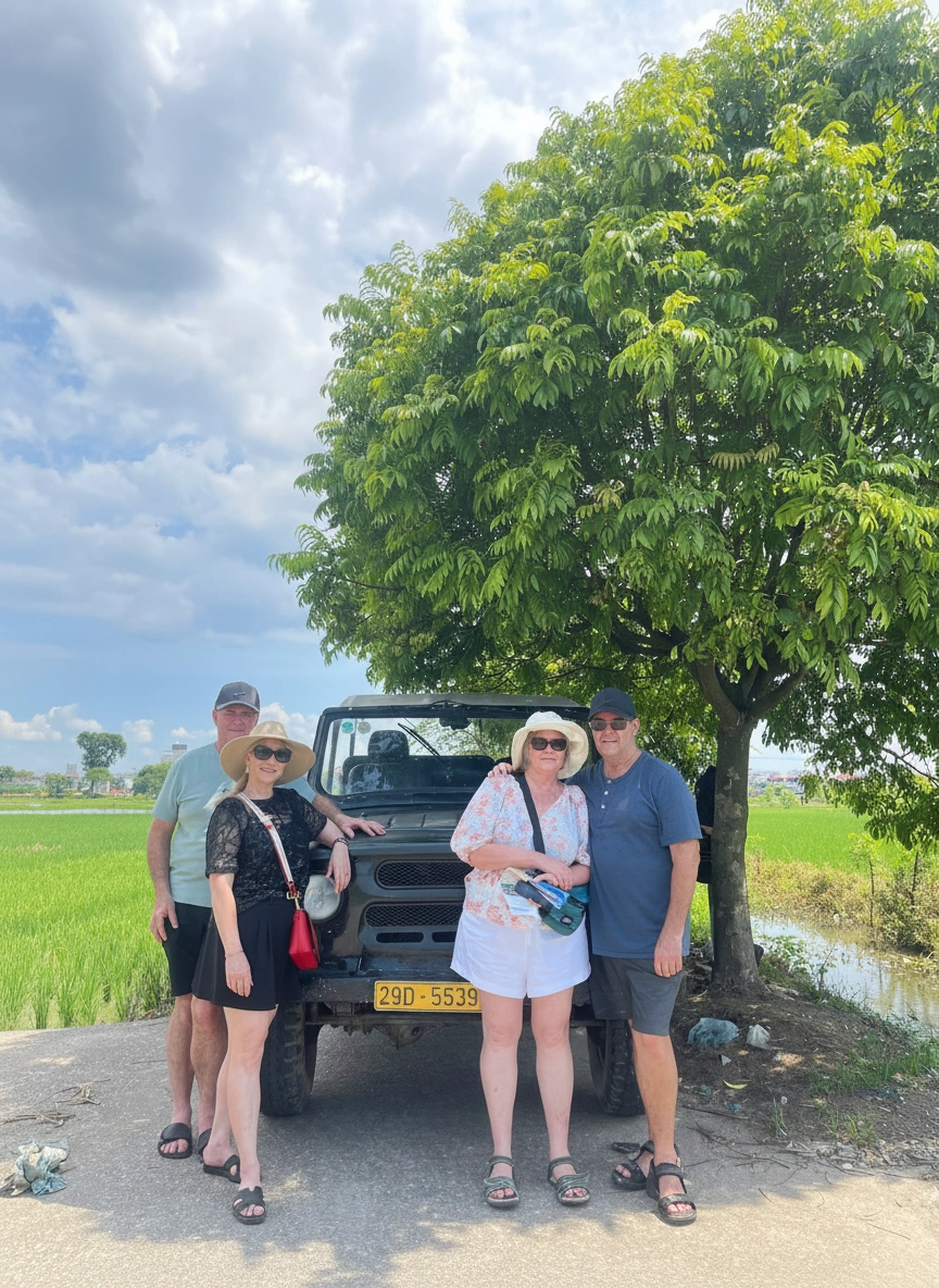 Hanoi Jeep Ba Vi National Park Tour with local guides in Hanoi