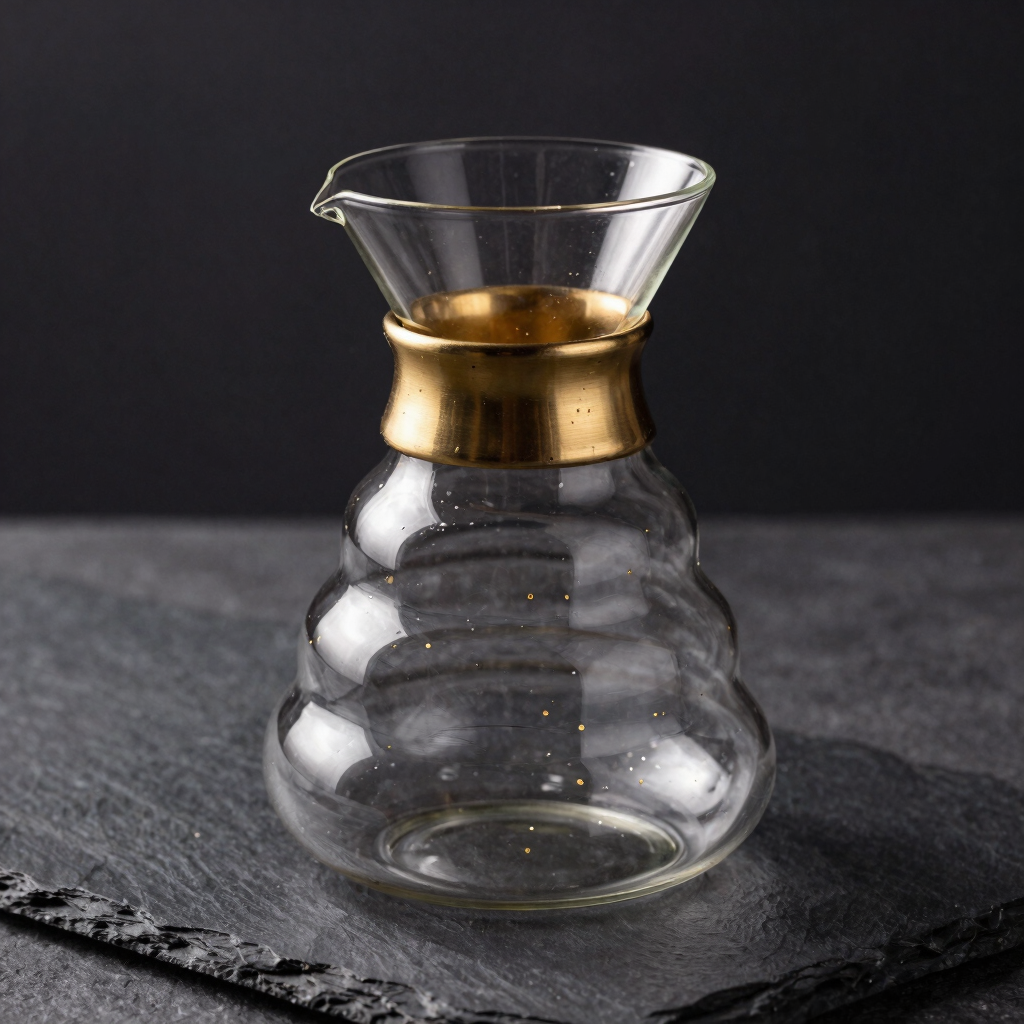 Midnight Glass Pour-Over Decanter