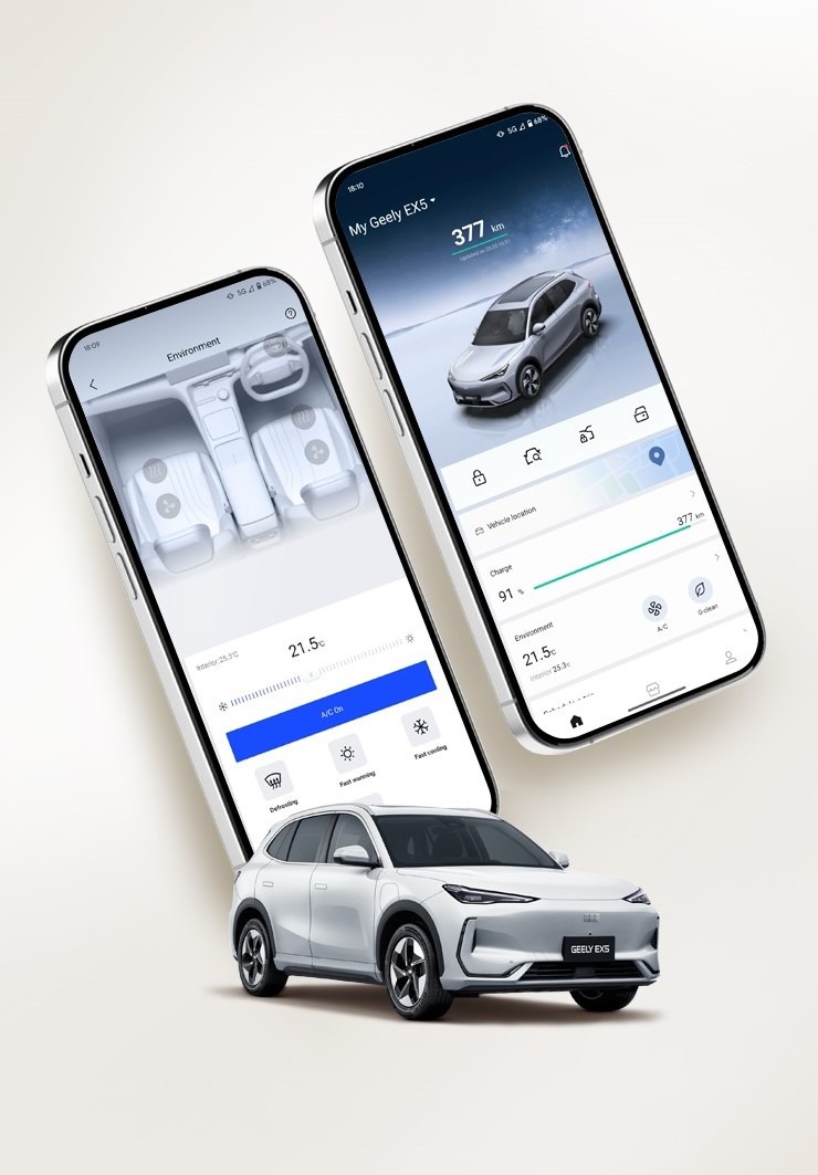 Geely EX5 App Control