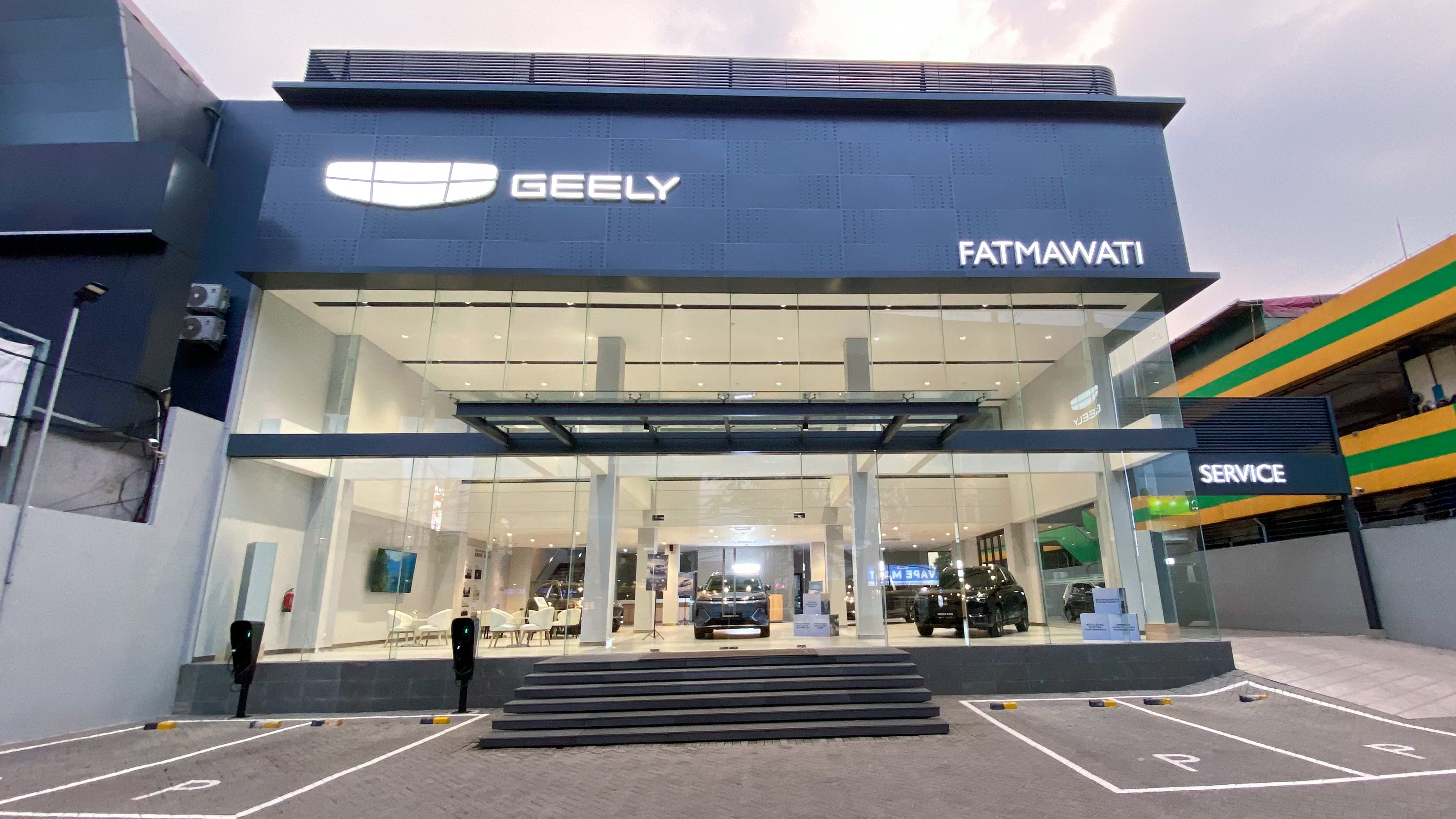 Bangunan Showroom Dealer Geely Fatmawati Jakarta