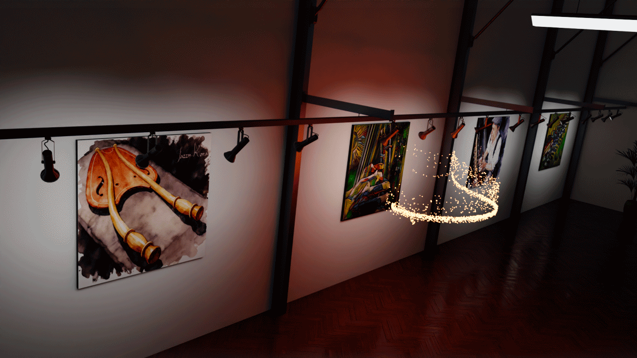 Vorher- und Nachher-Bilder der Gemälde in Sexy Shadows