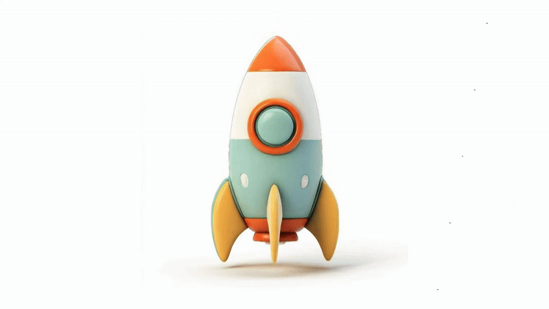 Clauviar: a toy rocket ship with a rocket ship on it