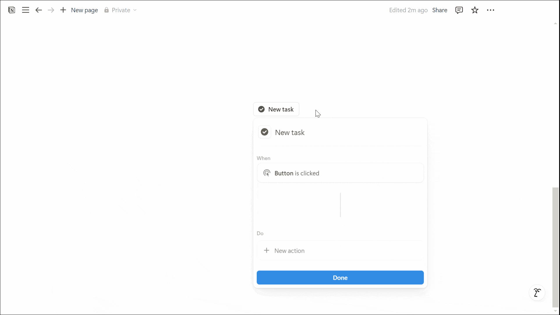 Notion Button Add Page To Function
