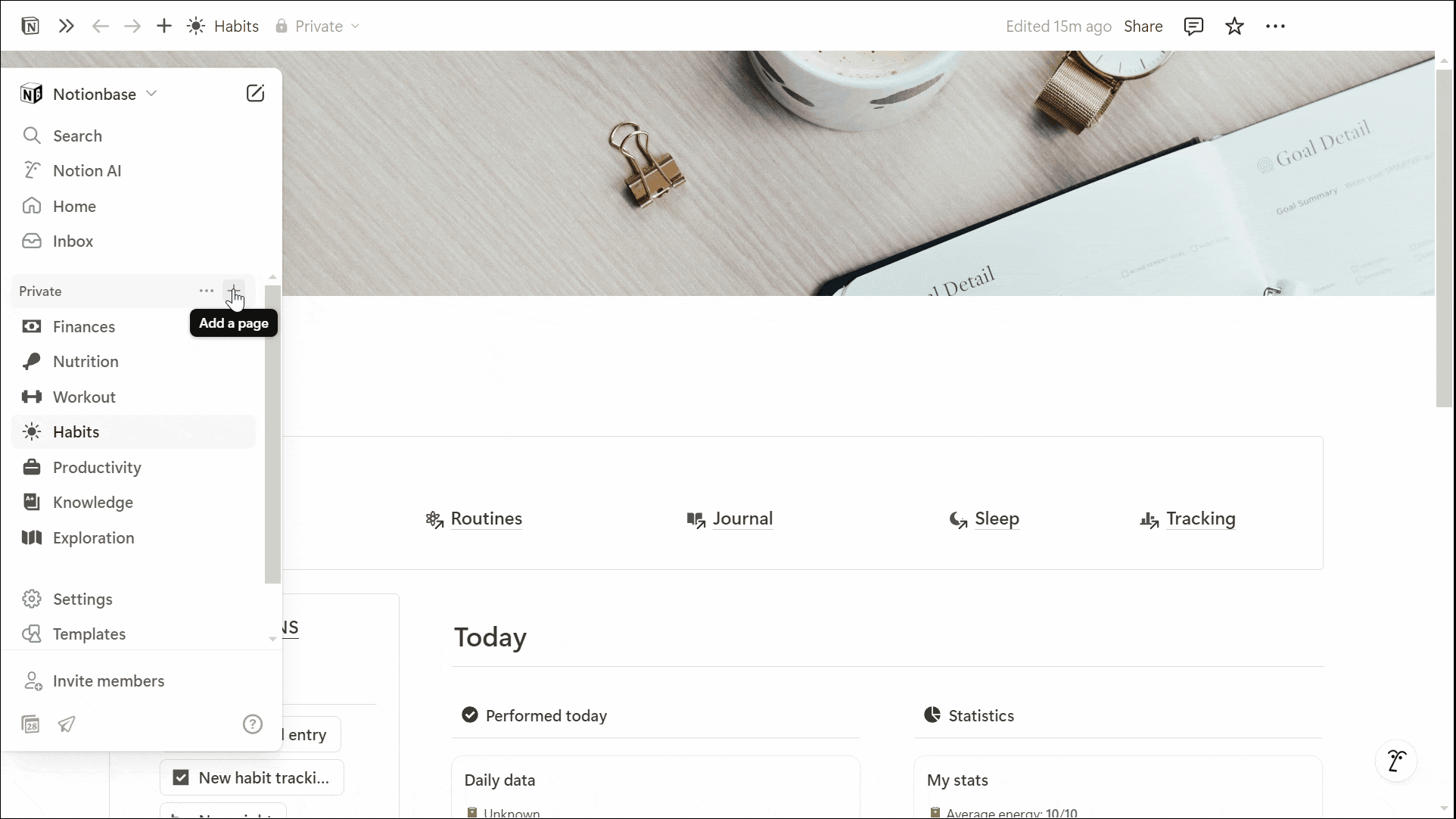 Notion Database Creation