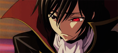 a man with red eyes and a red eye