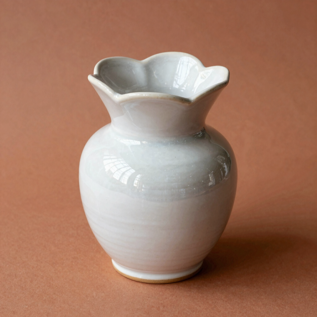 Heavy Clay Flower Vase