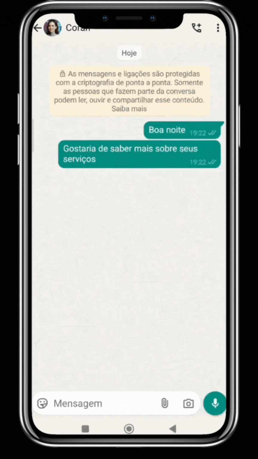 Simulação de atendimento com Agente de IA