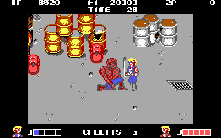 Beat 'em up games (Double Dragon).