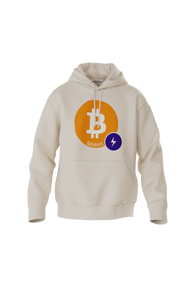 Hoodie Bitshirt Logo Bitcoin 100% en Silicone. 
