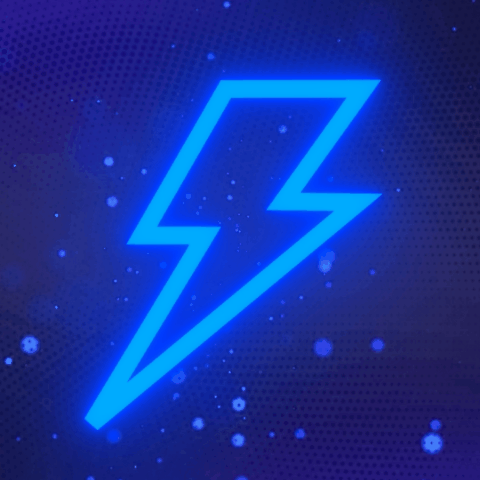 Logo Eclair Bleu Animé