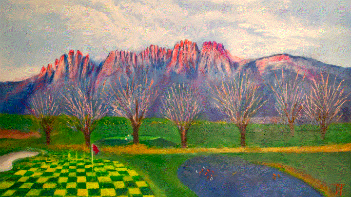 6th Hole by New Mexico Artist John Dick-Peddie