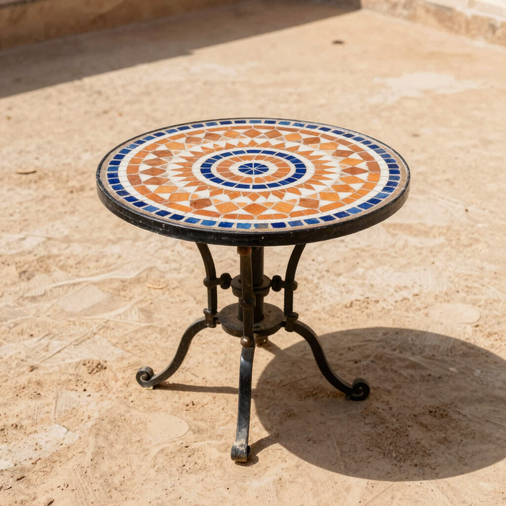 Fez Ochre Zellige Bistro Table