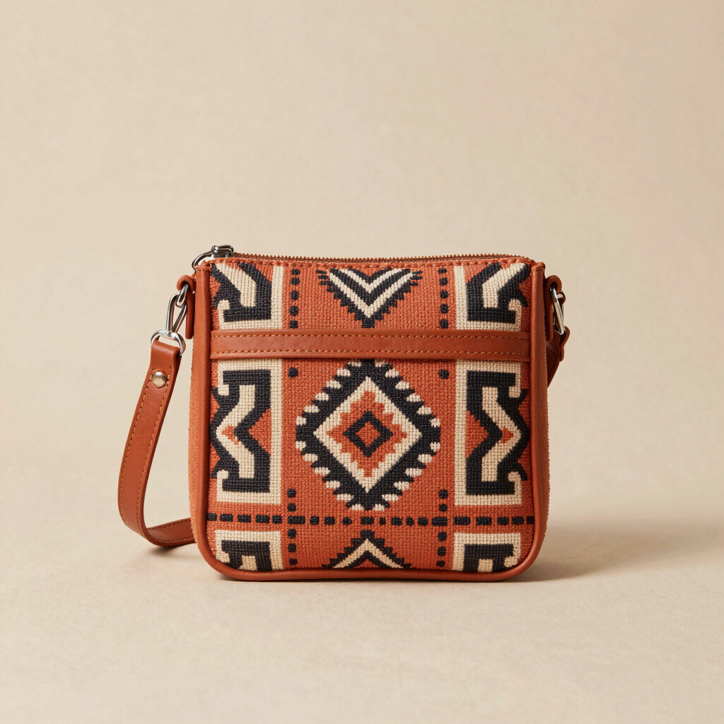 Tas Selempang Tenun Terracotta