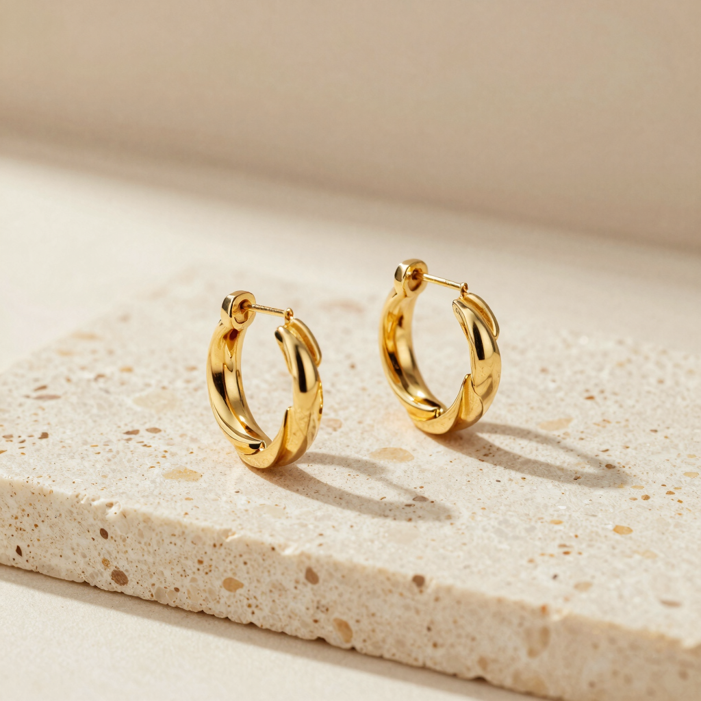 Elysian Twisted Hoop Earrings