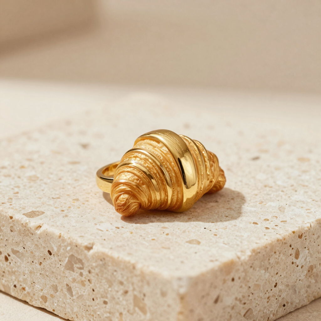 Selene Croissant Dome Ring