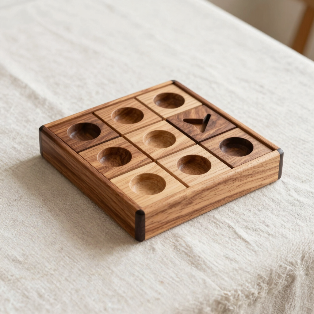 Walnut and Maple Wooden Game Board