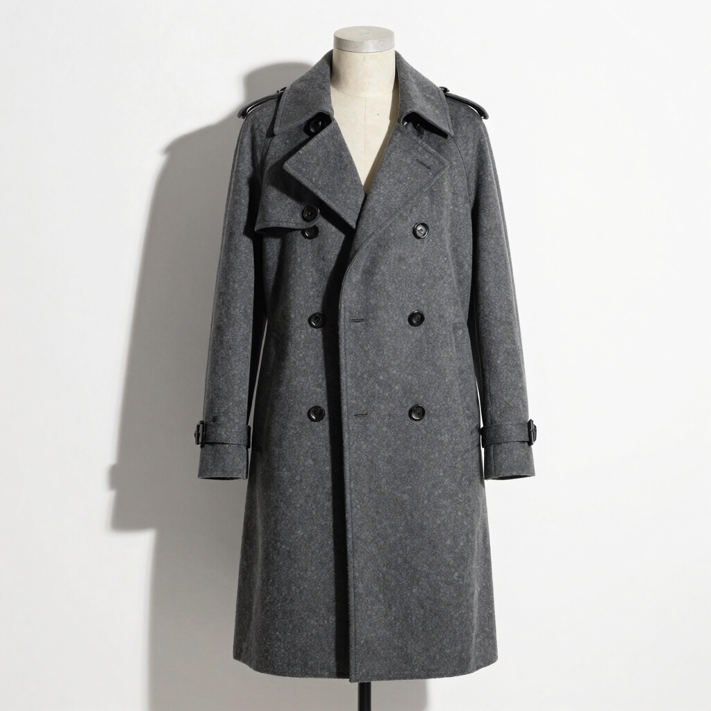Men's Overconstructed Wool Trench