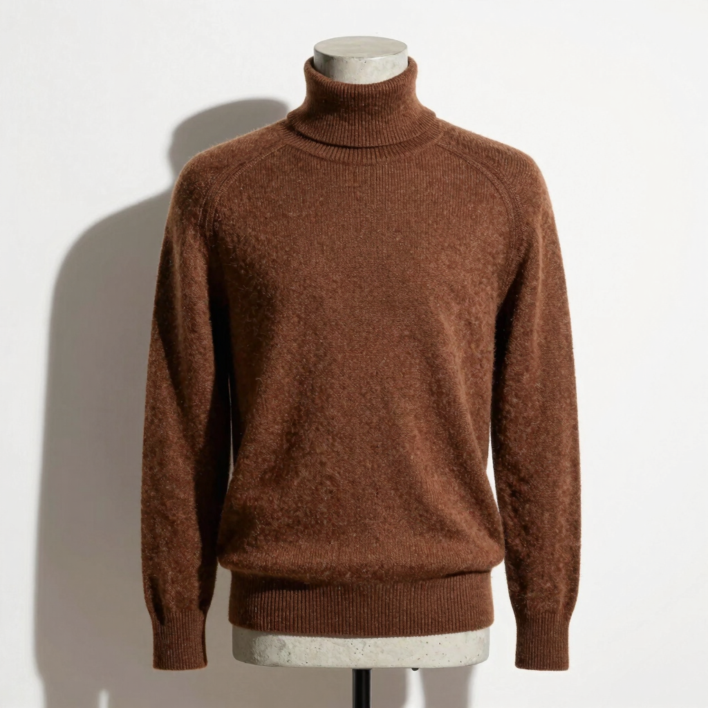 Men's Fine-Knit Merino Mockneck