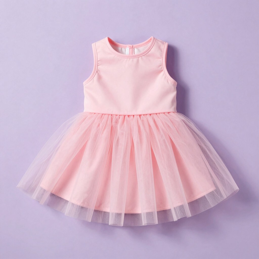 Vestido de Tul Fiesta Rosa
