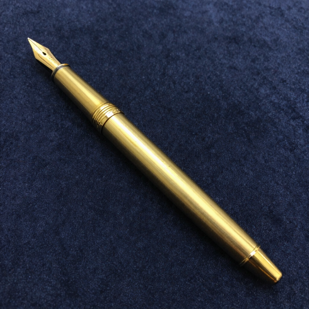 Hand-Turned Brass Fountain Pen