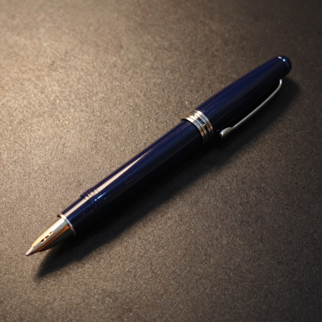 Custom Engraved Navy Signature Pen