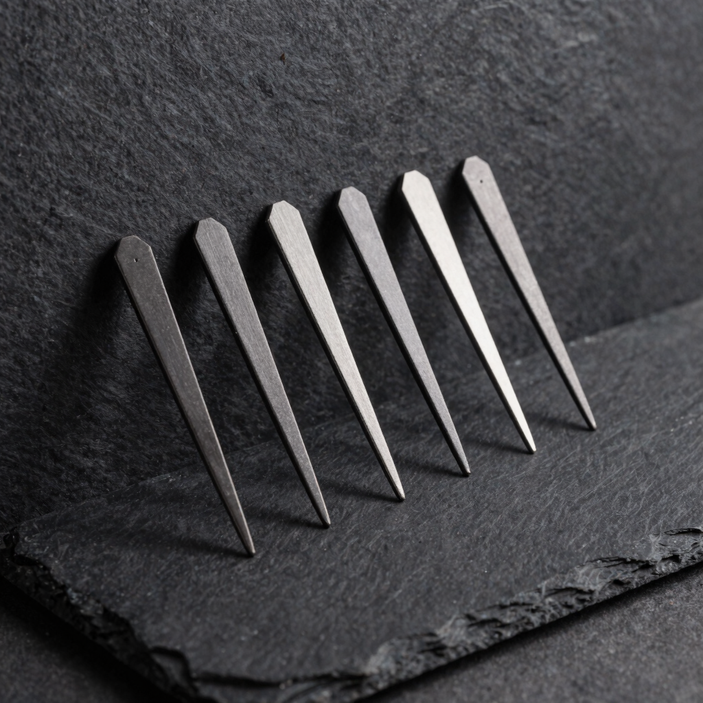 Gunmetal Geometric Cocktail Picks