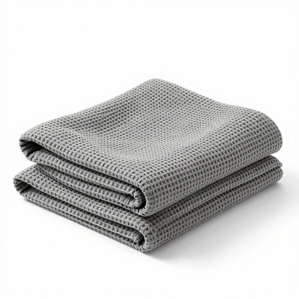 Waffle-Knit Cotton Throw Blanket
