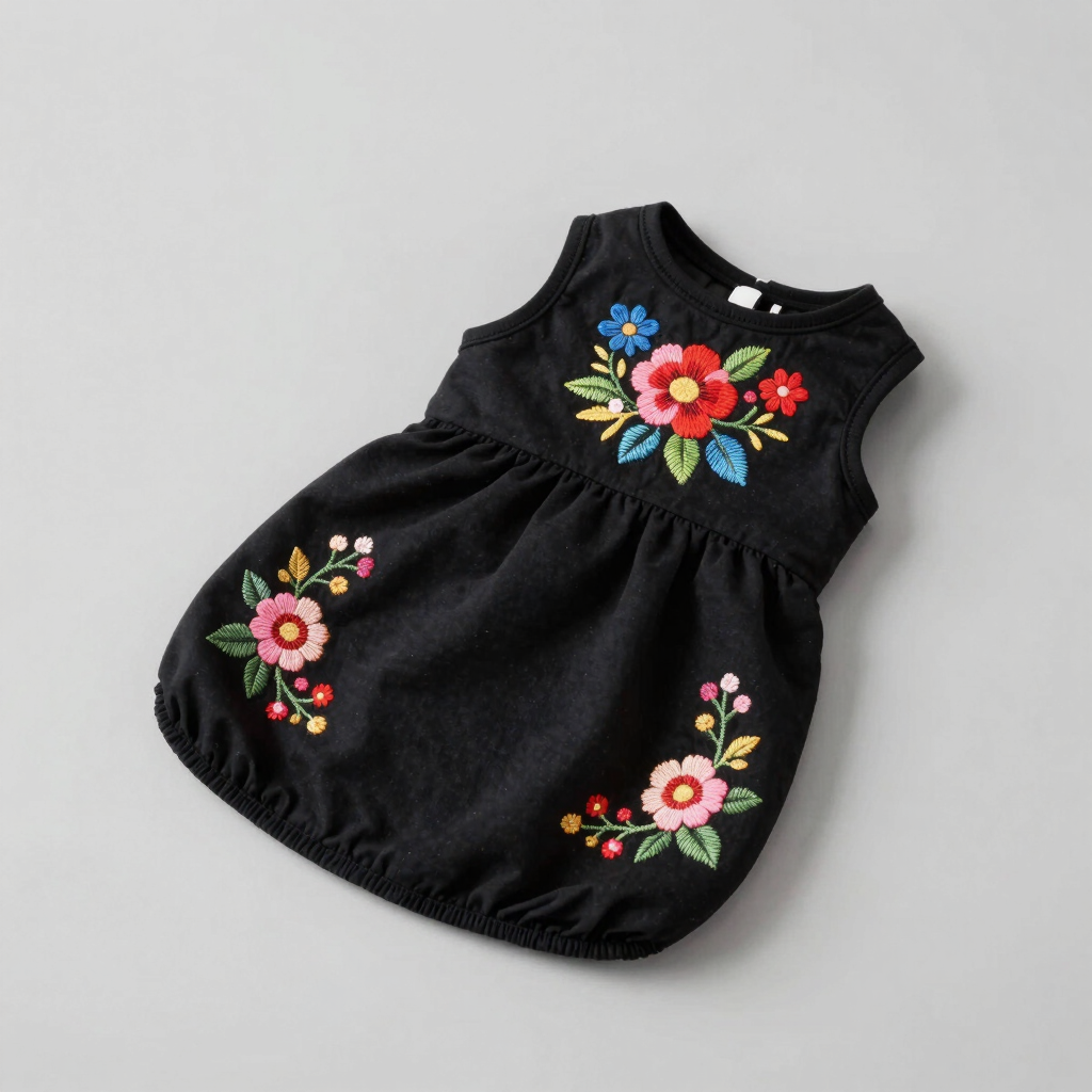 Vestido Artesanal con Bordado Tenango