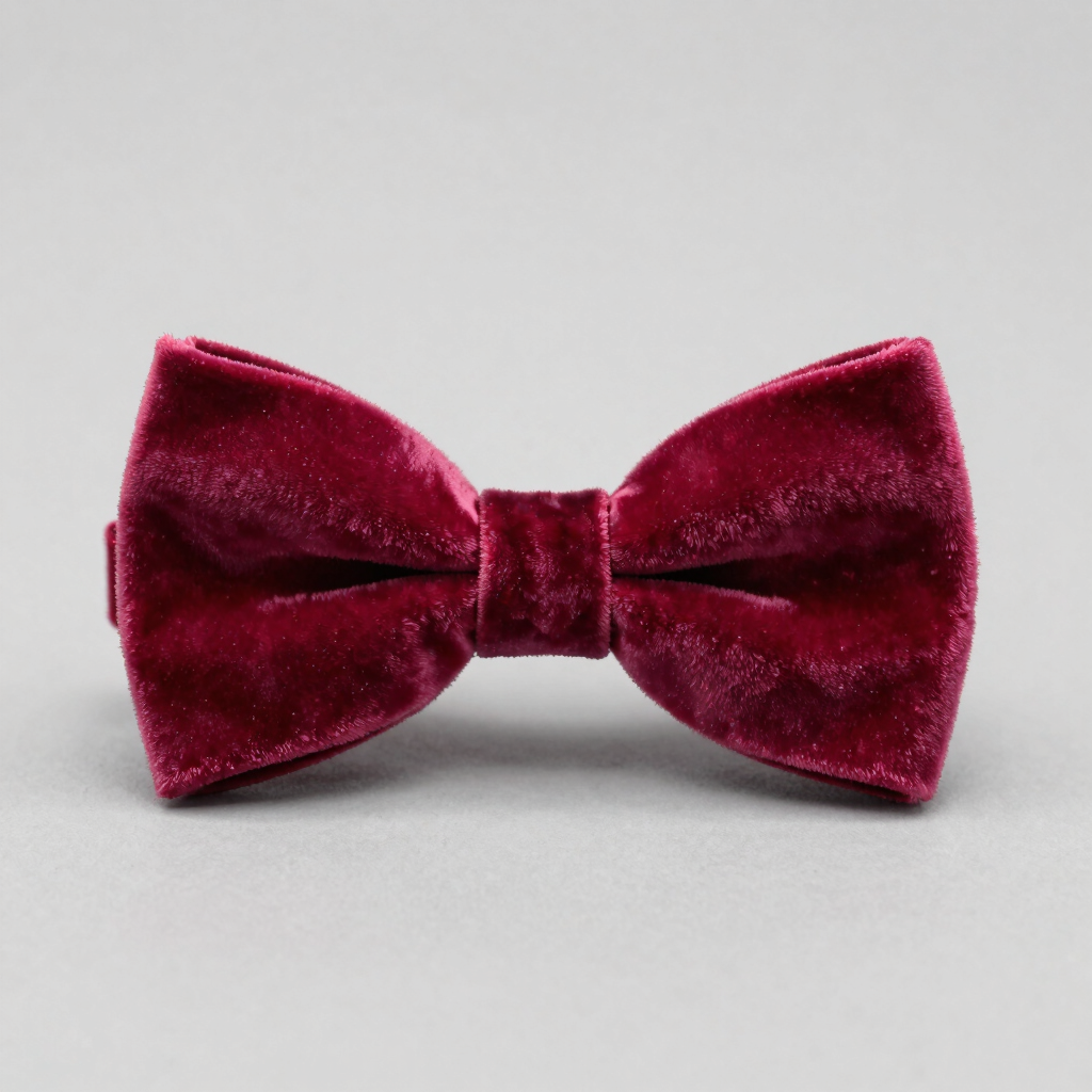 Moño Coqueto de Terciopelo Magenta