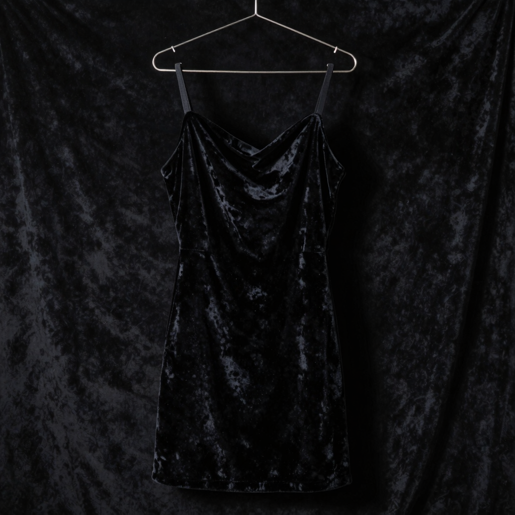 Shadow Velvet Slip Dress