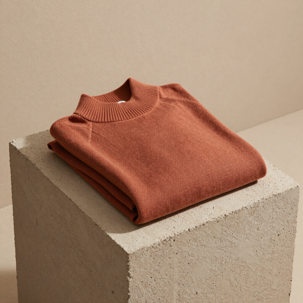 Minimalist Knit Mockneck