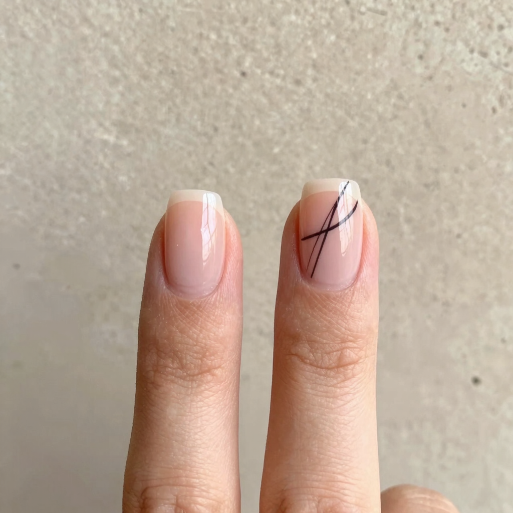 Minimalist Nail Art Accent